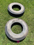 Two Firestone front tractor tires