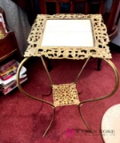 Fancy gold metal table