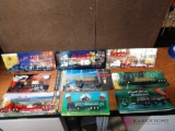 Lot of 9 German beer advertising semi trucks approximately 8 to 11 inches long