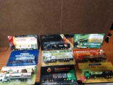 Lot of 9 German beer advertising semi trucks