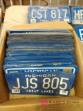 Lot of 50 Michigan license plates from the '90s Barn location