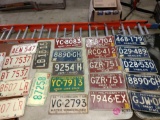 Lot of license plates from the '50s '60s and '70s barn locations