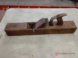 22-in vintage wood plane. Barn location