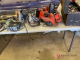 Large lot of power tools