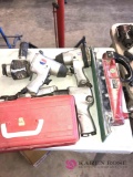 Assorted air tools/straight line sander