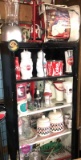 Cabinet with Coca-Cola collectibles/ big boy collectibles