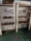 Six shelves of lamp parts and sheets