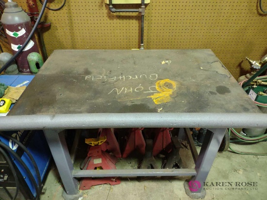 48 inch by 32-in welding table