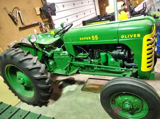 Oliver super 55 vintage tractor Restored