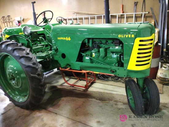 Oliver super 66 show tractor Restored
