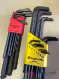 Two sets snap on Allen wrenches