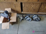 Power tool lot including sander, saws, and drill