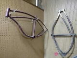 Two vintage bicycle frames