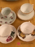 4- cups and saucers