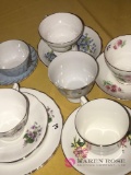 5- cups and saucers