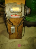 Electric motor mounted on board with switch