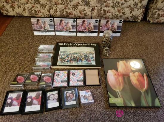 LR - Picture Frames, Book and Decor