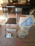 BR5 - Step Stool, Fan, Tote and Phone