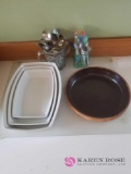 K - Baking Dishes, Cutting Board and Silverware