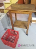 B - Rolling Cart and Crate