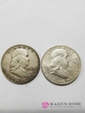 LR - .Franklin Half Dollars