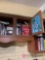 Two kitchen cabinets of cookbooks