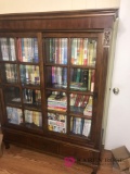 Wooden vintage book cabinet