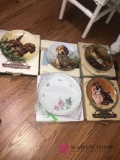 4- collector plates/Rose dish