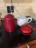 Three tea pots