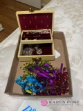 Costume jewelry and small jewelry box