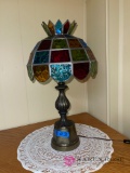 Leaded glass lamp