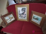 Lot of three framed pictures