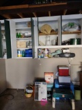 Content of cabinets and below cabinets in garage