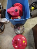 assorted gas cans