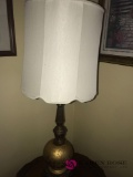 Gold metal lamp