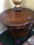 Wooden antique lamp table