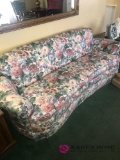 Flowered couch