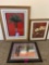 Three Decorative framed pictures room #1
