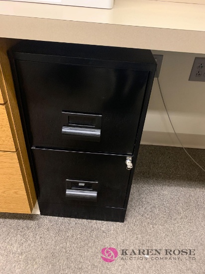 Two filing cabinets with keys check in/out office