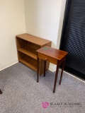 Bookcase and side table