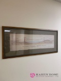 Framed the Golden gate Bridge diagram room#4