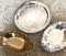 3- Silverplated plates/dish