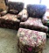 Norwalk furniture 2-upholstered chairs/ ottoman