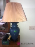 Blue table lamp