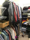 Assorted clothes size med mens shoes/Womens sweaters/