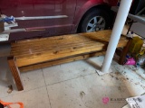 Garage 6 foot garden bench wood