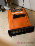 Garage older vintage Jacobson snowblower electric start