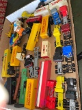 Large lot of matchbox size tractor trailers