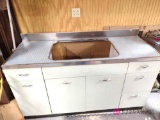 66 in vintage kitchen sink vanity. BS