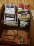 miscellaneous lot including screws, wd-40, wood Tonka truck to build, BS